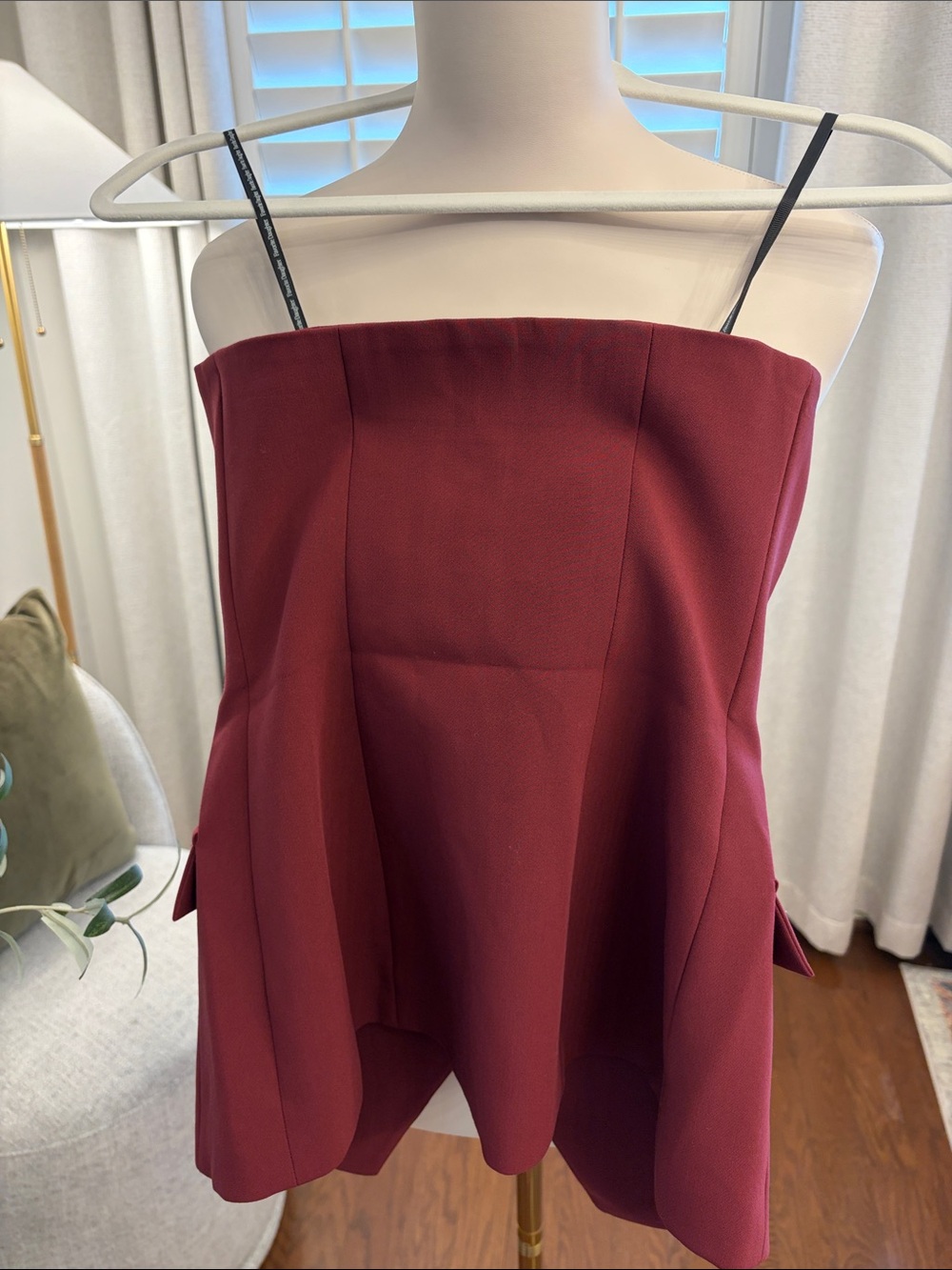 NWT Favorite Daughter The Dream Phoebe Bustier in Vino 🍷❤️ - Picture 7 of 8